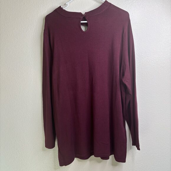 Torrid Pullover Lace Keyhole Mock Neck Sweater Womens Size 3 (22-24) - Picture 6 of 9